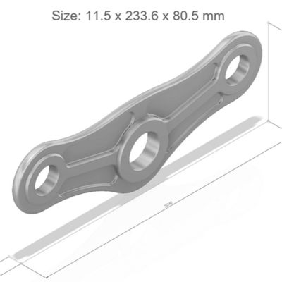 タイタングレード 5 / 6AL-4V9 表面粗さ 0.4um Ra 調整可能なメインシートタグリング